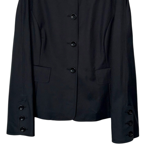 Vintage Collared Black Jacket, Lightweight Coat, Women’s Size 10 - Picture 5 of 10